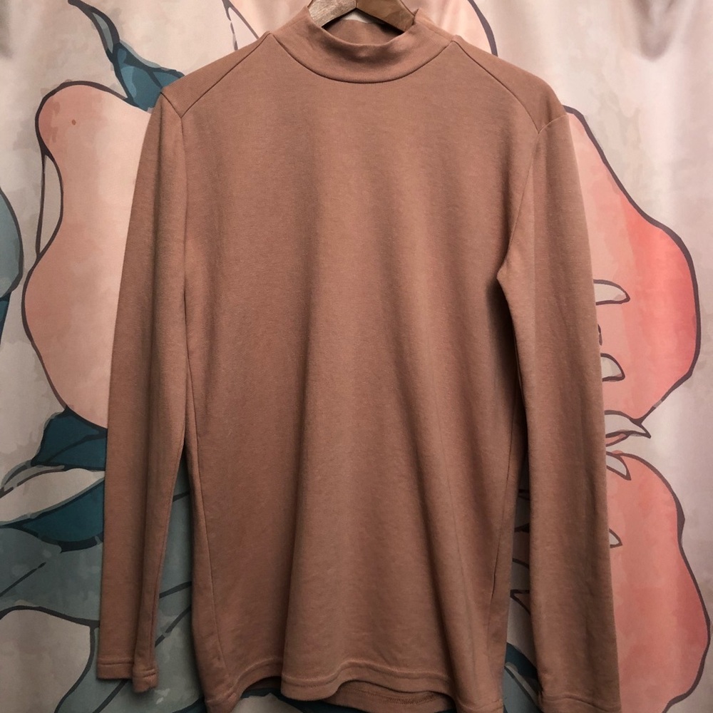Zara Mock Turtleneck - Blush size Large